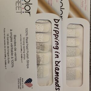 Color Street Glittering Silver Nail Strips. 2 Available. Each One 8 Dollars